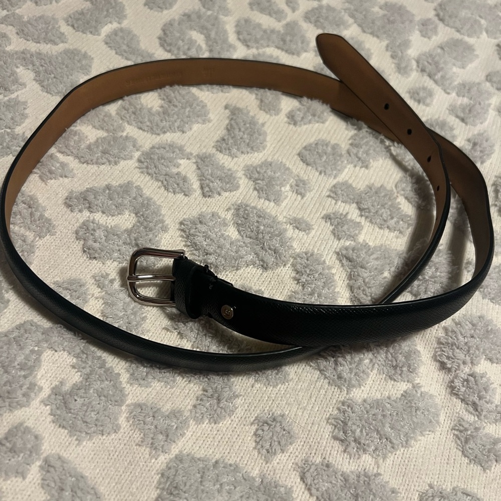 Classic Black Leather Like Belt